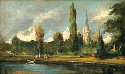 Een Uitzicht op de Kathedraal van Salisbury